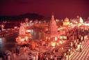 Travel India.Haridwar.Evening Aarti